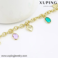 74581 pulseras baratas del oro de 14k del turco de la joyería de la moda de Xuping para las mujeres